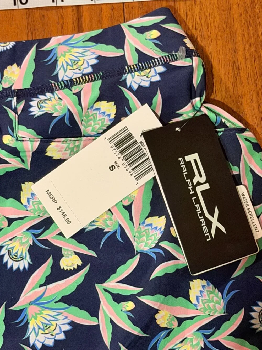RLX Ralph Lauren Floral Golf Skort Women's Size S Navy Performance Skirt NWT